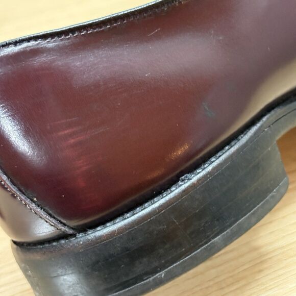 Allen Edmonds Belgium Mens Size 9 A Dress Shoes Brown Leather Plain Toe Oxfords
